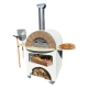 Capri Grande fatüzelésű kemence mogyoró-vanília + pizzalapát és kefe